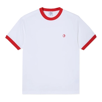 Polar Skate Co Ringer Tee White / Red
